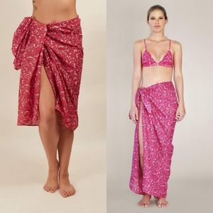 New acacia swimwear pink batik kuau pareo blossom